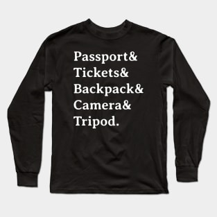 Travel Essentials. Long Sleeve T-Shirt